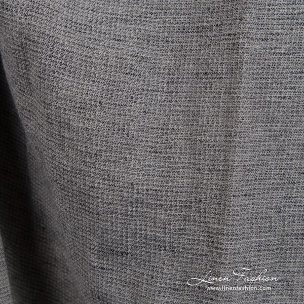 Wide linen cotton fabric in brown, perfect for clothes and home textile