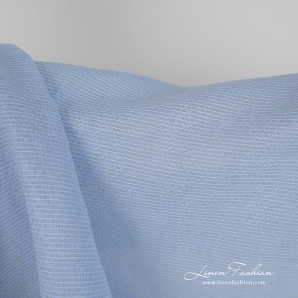 Linen cotton fabric light blue honeycomb product photo