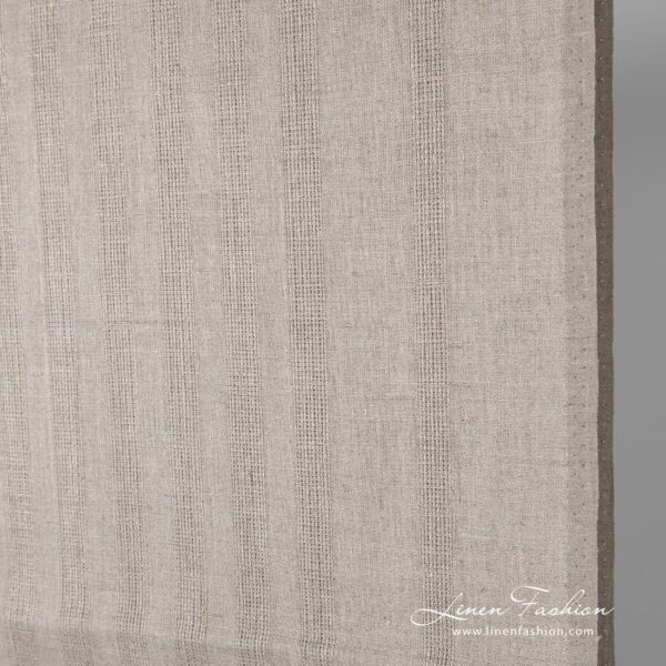 Linen fabric in natural flax colour.