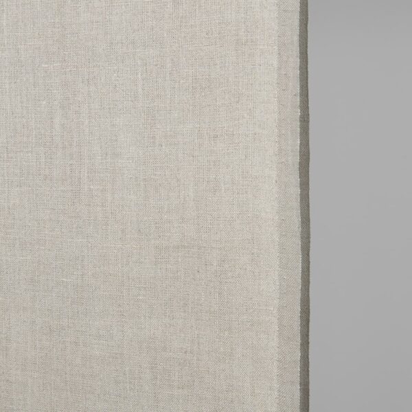 Tessuto di lino stretto colore beige naturale - immagine 2