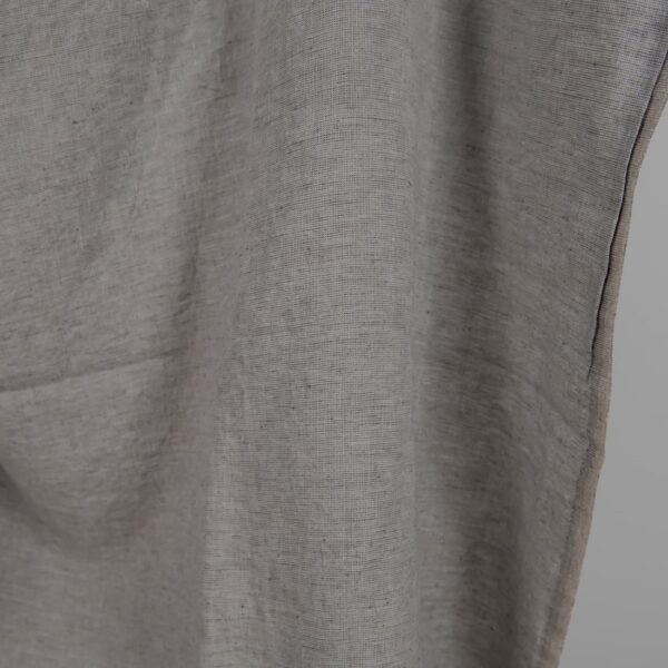 Washed linen fabric grey shades mix edge