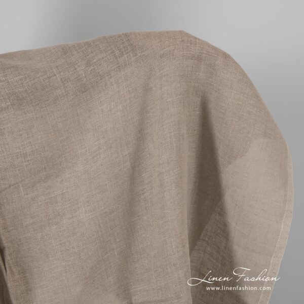 Grey linen fabric