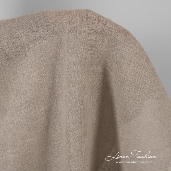 Linen fabric in natural color