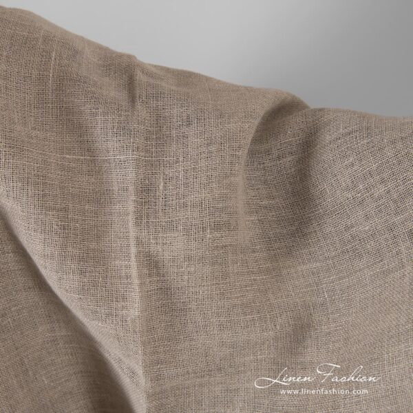 Linen fabric in natural color, perfect for home textile