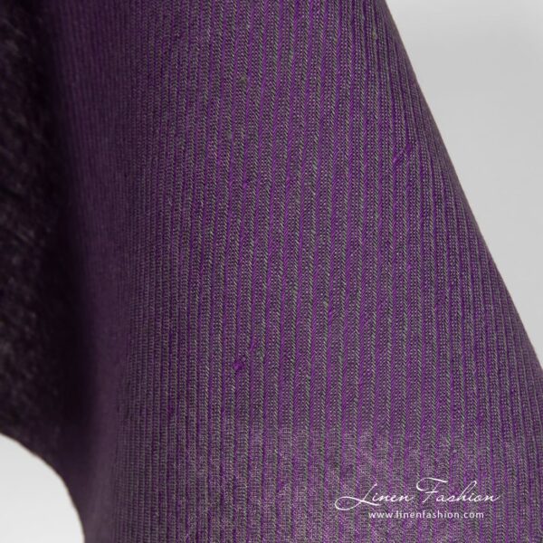 Mauve linen fabric in twills