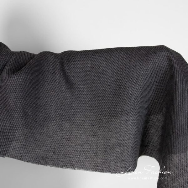 Grey linen fabric