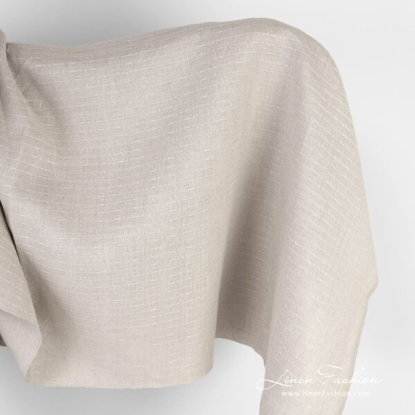Natural linen fabric