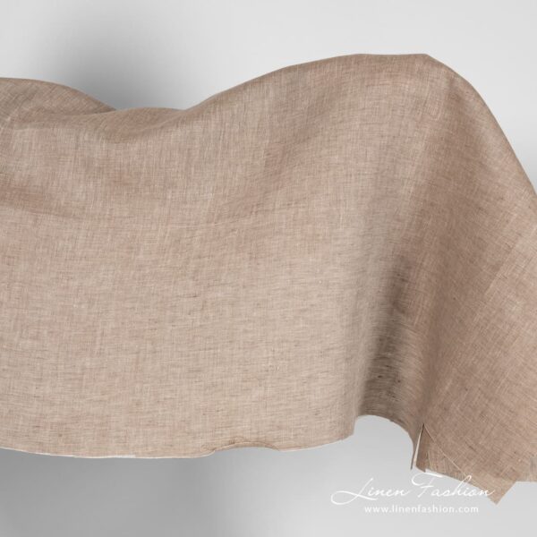 Beige linen fabric