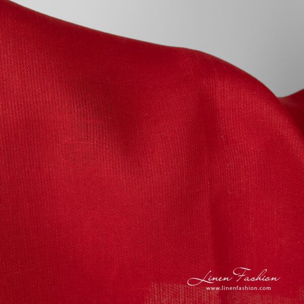 Diagonal patterned linen fabric.
