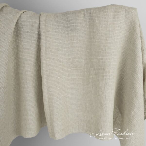 Light brown linen fabric