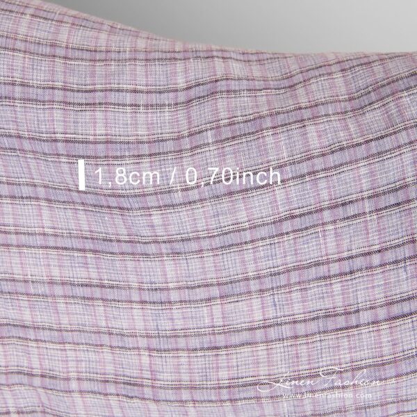 Violet linen fabric, specially washed to increase softness