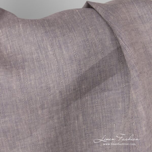 Brownish violet dyed linen fabric.