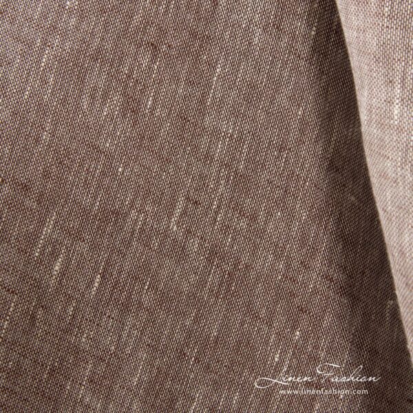 100% linen fabric in melange colors