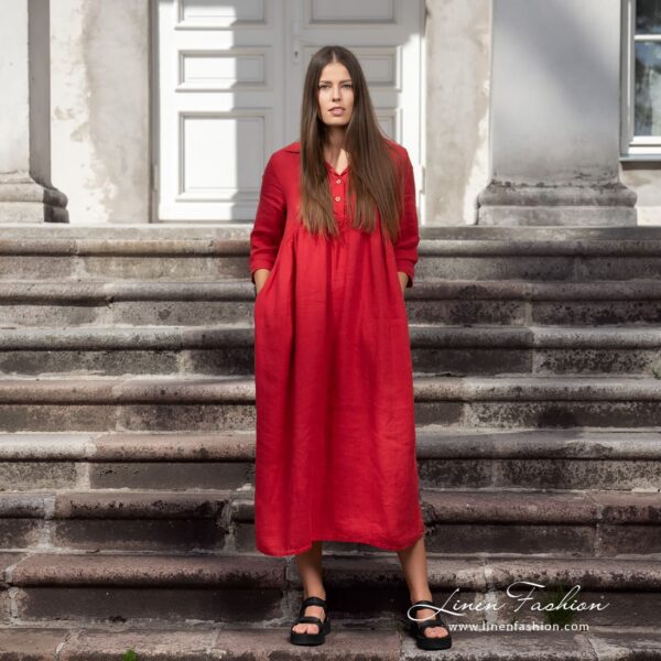 INA MONTANA Vestito rosso