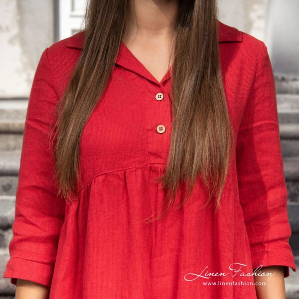 INA MONTANA Vestito rosso - immagine 5