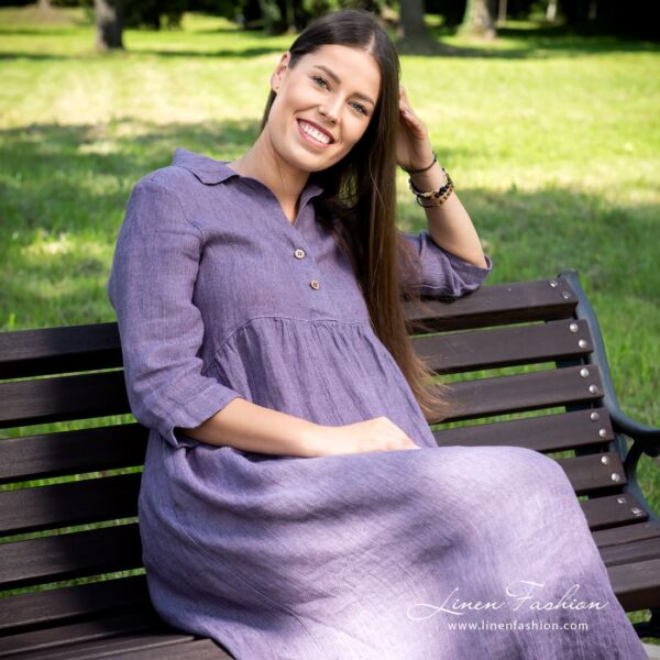 INA MONTANA Vestito viola - immagine 2