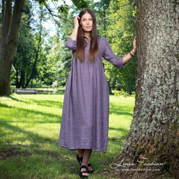 INA MONTANA Vestito viola - immagine 3