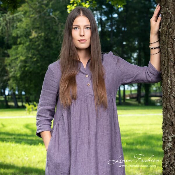 INA MONTANA Vestito viola - immagine 4