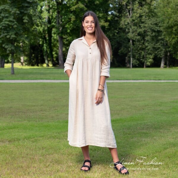 INA MONTANA Vestito sabbia chiara