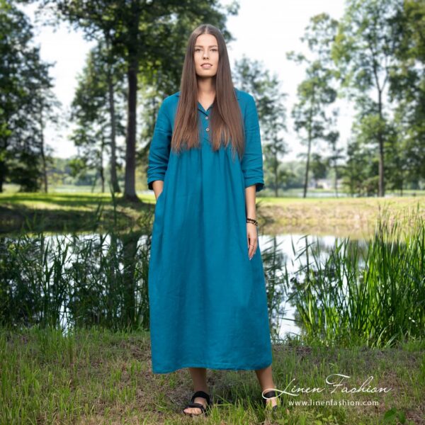 MONTANA Vestito turchese scuro - immagine 2