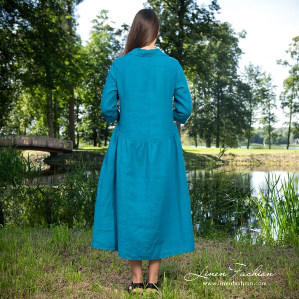 MONTANA Vestito turchese scuro - immagine 4