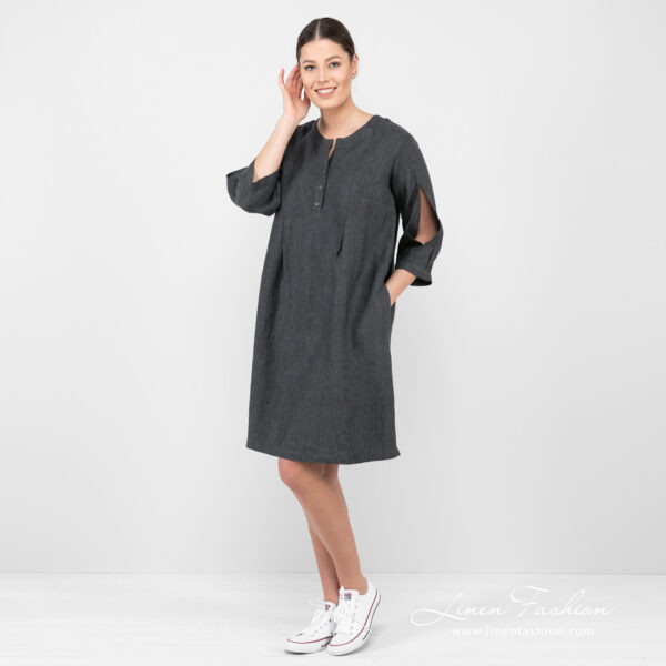 ADELAIDE Vestito grigio scuro