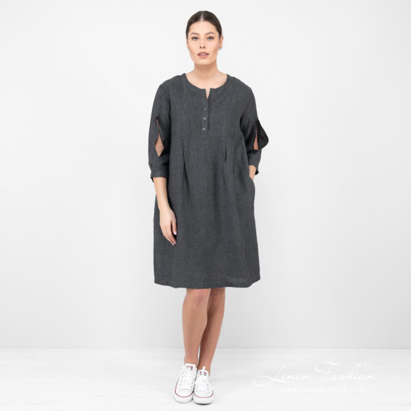 ADELAIDE Vestito grigio scuro - immagine 2