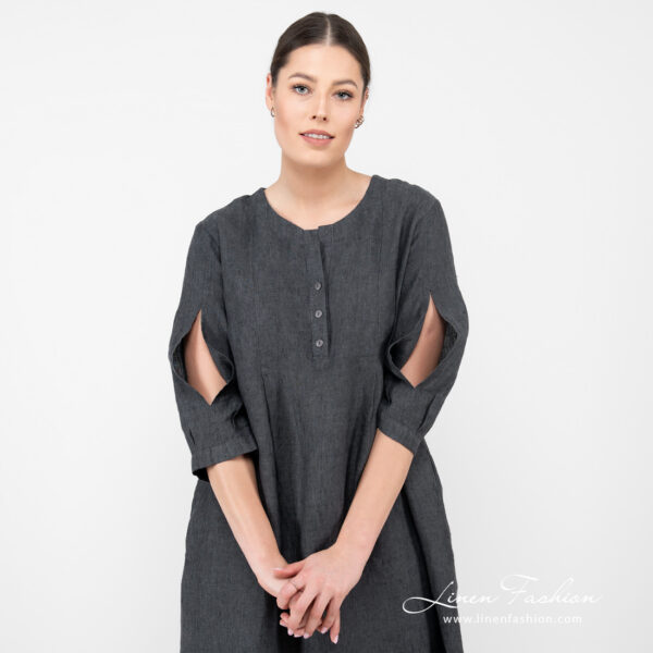 ADELAIDE Vestito grigio scuro - immagine 3