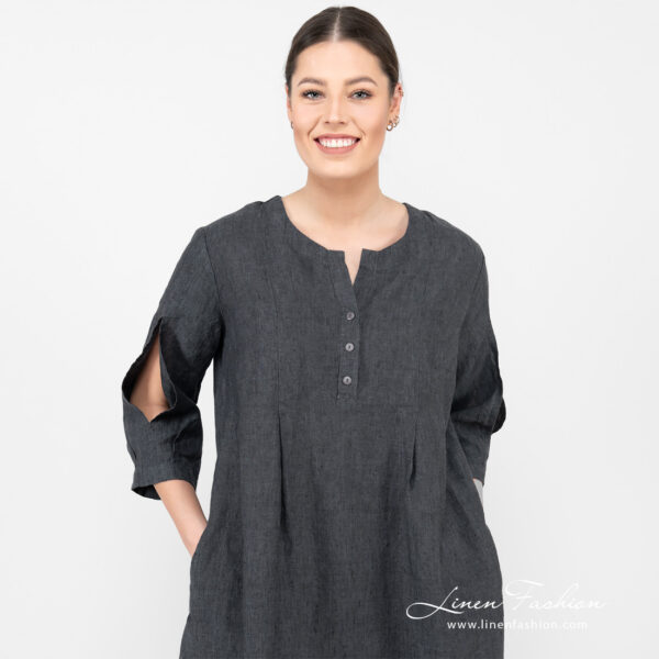 ADELAIDE Vestito grigio scuro - immagine 4