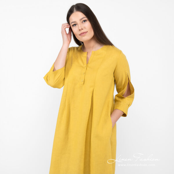 ADELAIDE Vestito giallo senape - immagine 4