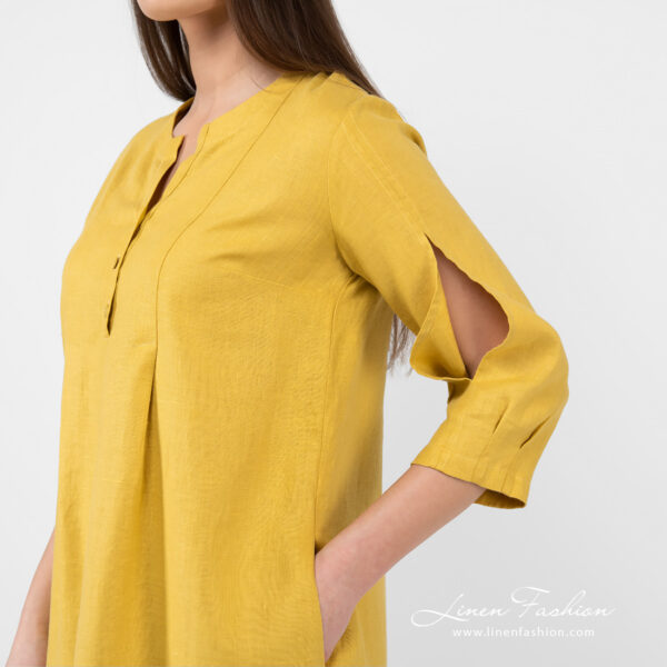 ADELAIDE Vestito giallo senape - immagine 5