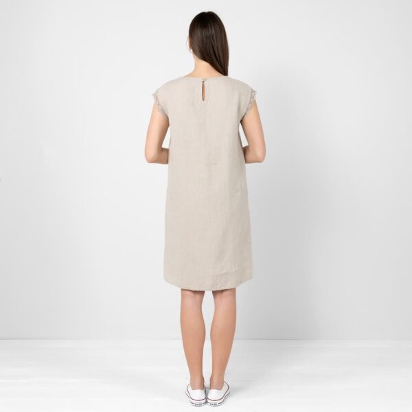 MILDA Vestito lino naturale - immagine 4