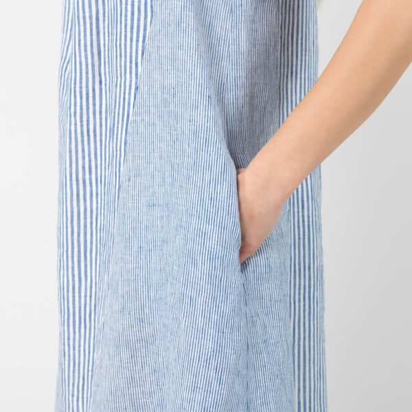 CARMEN Vestito a righe blu - immagine 5