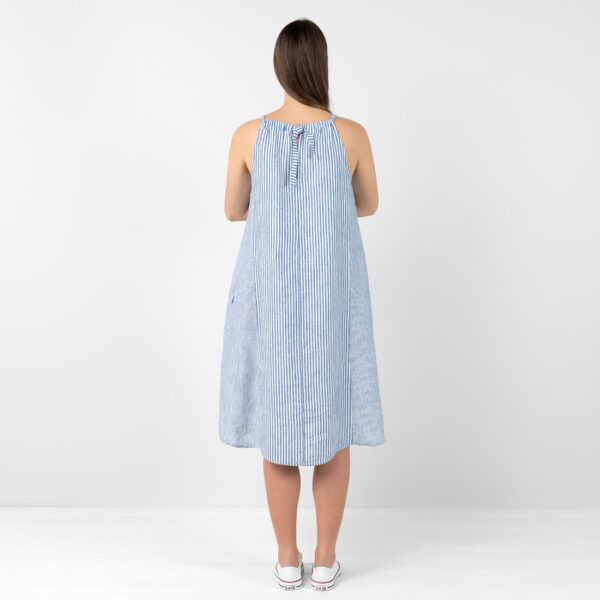 CARMEN Vestito a righe blu - immagine 6
