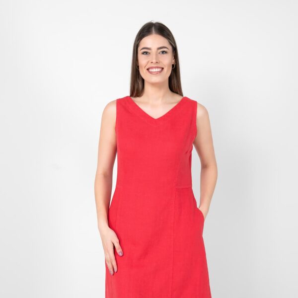 TOSCANA Vestito rosso - immagine 3