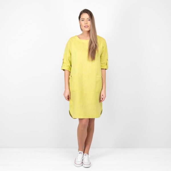 VILI Vestito verde giallo