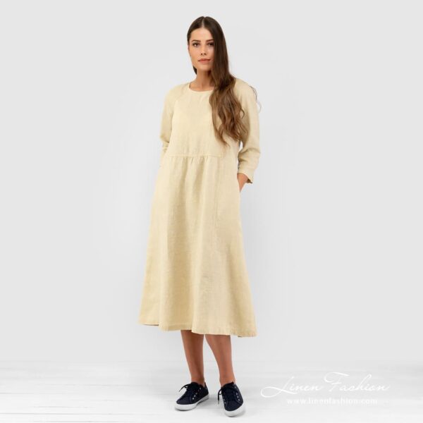 DELFINA Vestito giallo pallido