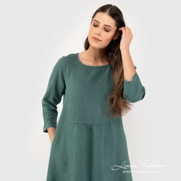 DELFINA Vestito verde scuro - immagine 2