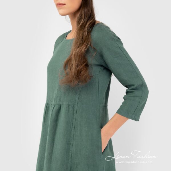 DELFINA Vestito verde scuro - immagine 3