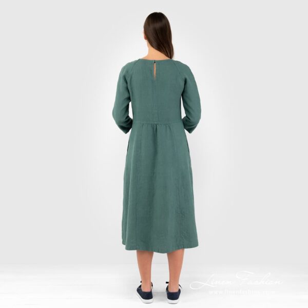 DELFINA Vestito verde scuro - immagine 4