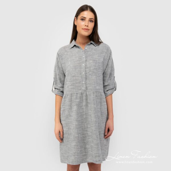 JUDIT Vestito grigio - immagine 2