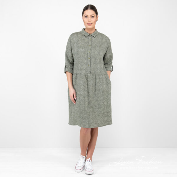 FLORA JUDIT Vestito verde muschio
