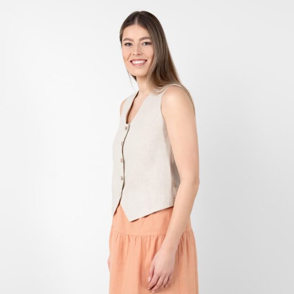 NELY Gilet beige - immagine 4