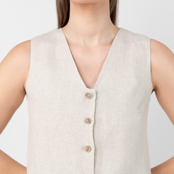 NELY Gilet beige - immagine 3
