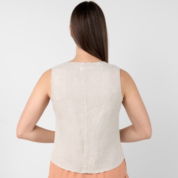 NELY Gilet beige - immagine 5