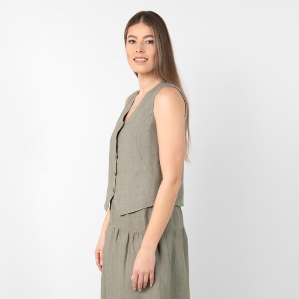 NELY Gilet grigio-verde - immagine 5