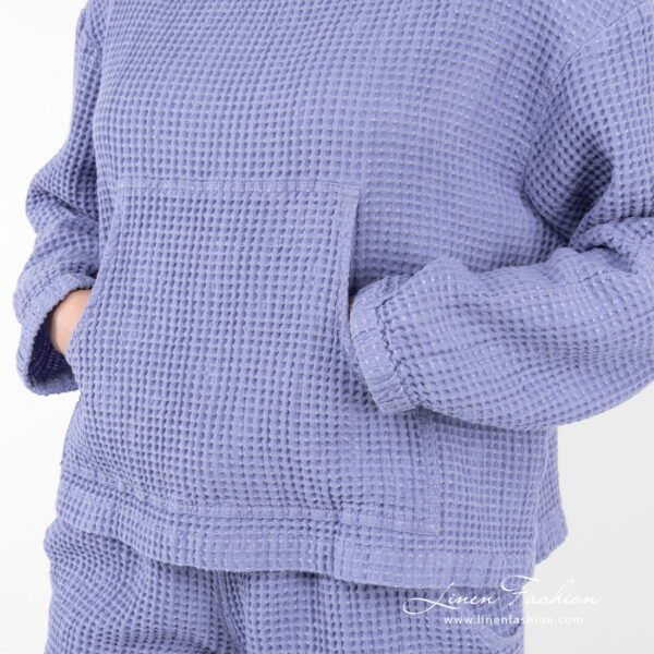 ALFI Felpa con cappuccio blu-viola - immagine 5