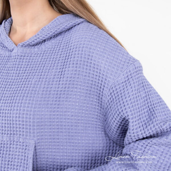 ALFI Felpa con cappuccio blu-viola - immagine 4