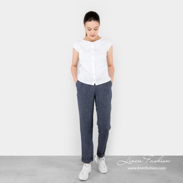POKI Pantaloni a righe blu - immagine 3