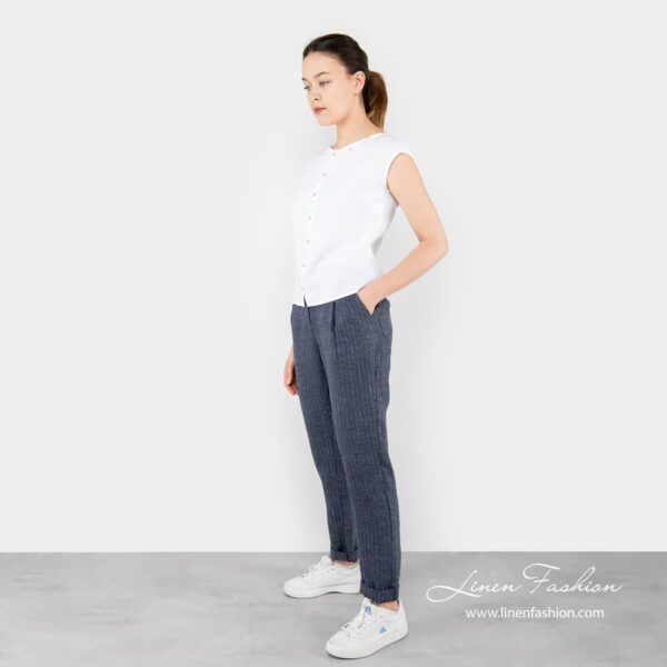 POKI Pantaloni a righe blu - immagine 4